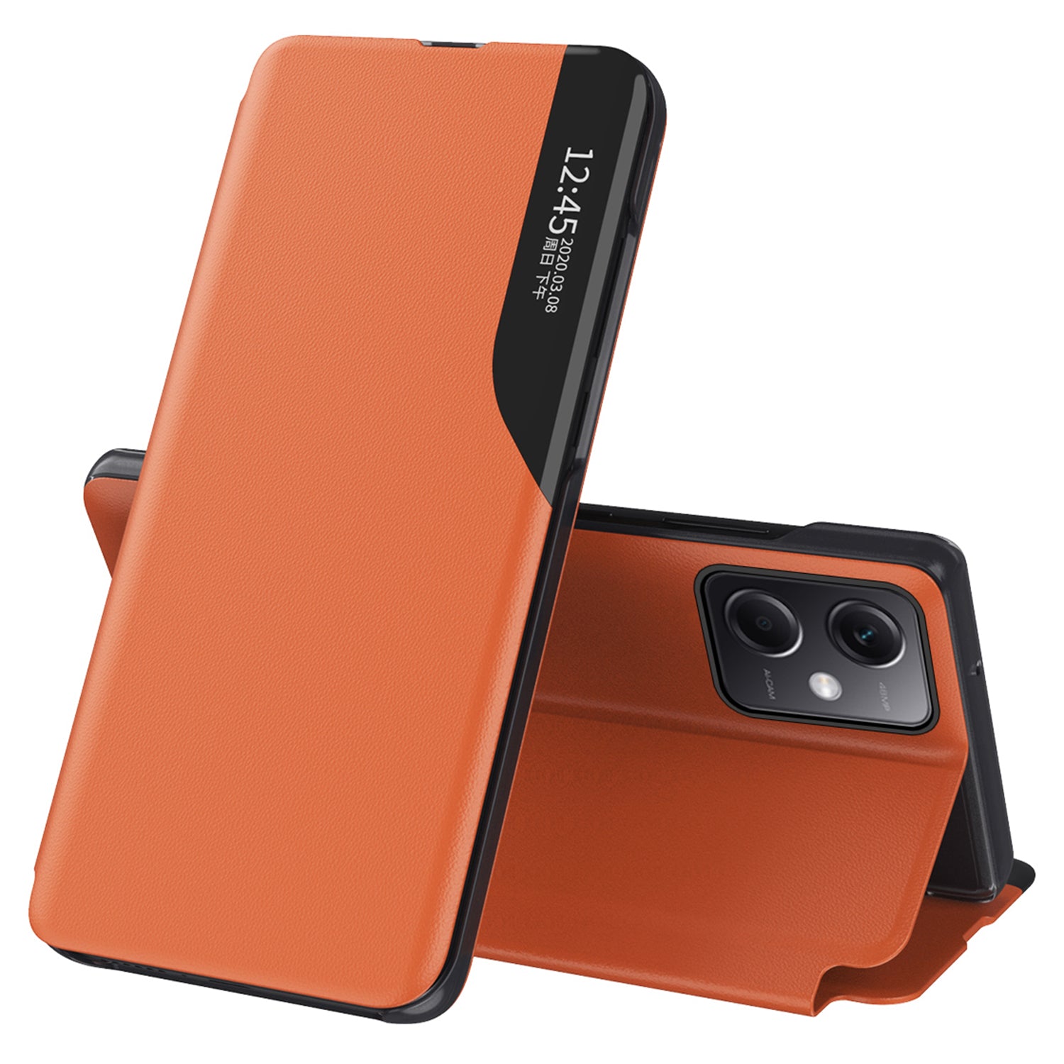 For Xiaomi Poco X5 Pro 5G Redmi Note 12 Pro Speed 5G Note 12 Pro 5G PU Leather Side View Window Phone Case Shockproof Stand Cover For Xiaomi Poco X5 Pro 5G Redmi Note 12 Pro Speed 5G Note 12 Pro 5G PU Leather Side View Window Phone Case Shockproof Stand Cover
